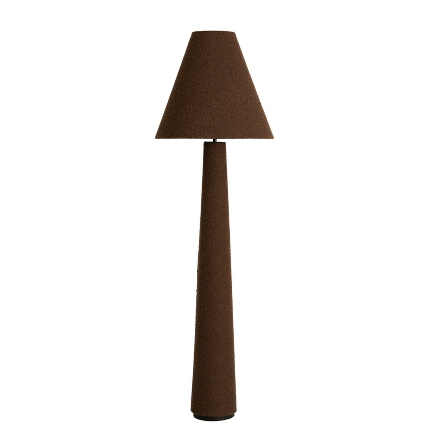 Zaylee Luxury Brown Boucle Floor Lamp Lighting
