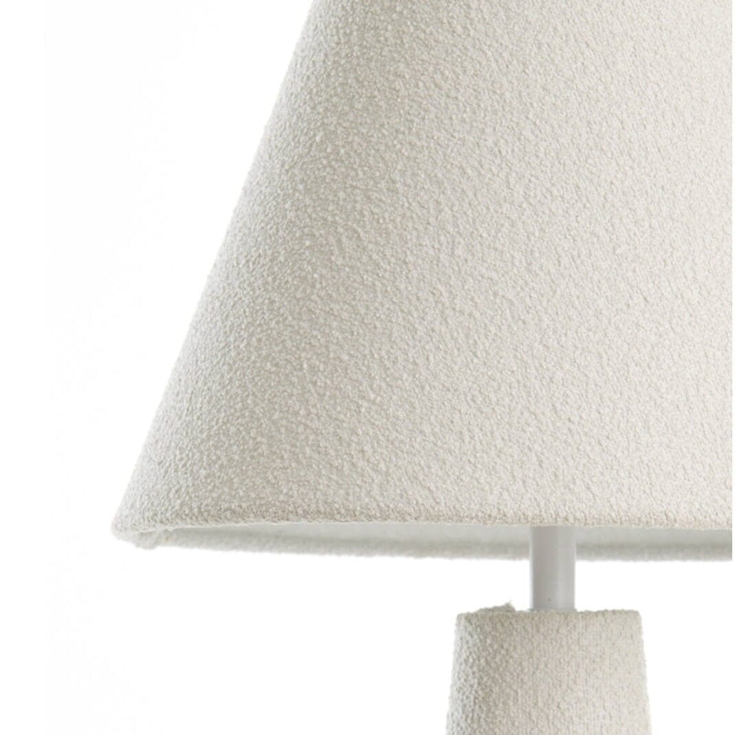 Zaylee Luxury Cream Boucle Table Lamp Lighting