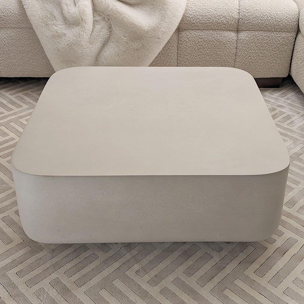 Zaylee Putty Concrete Effect Coffee Table Furniture