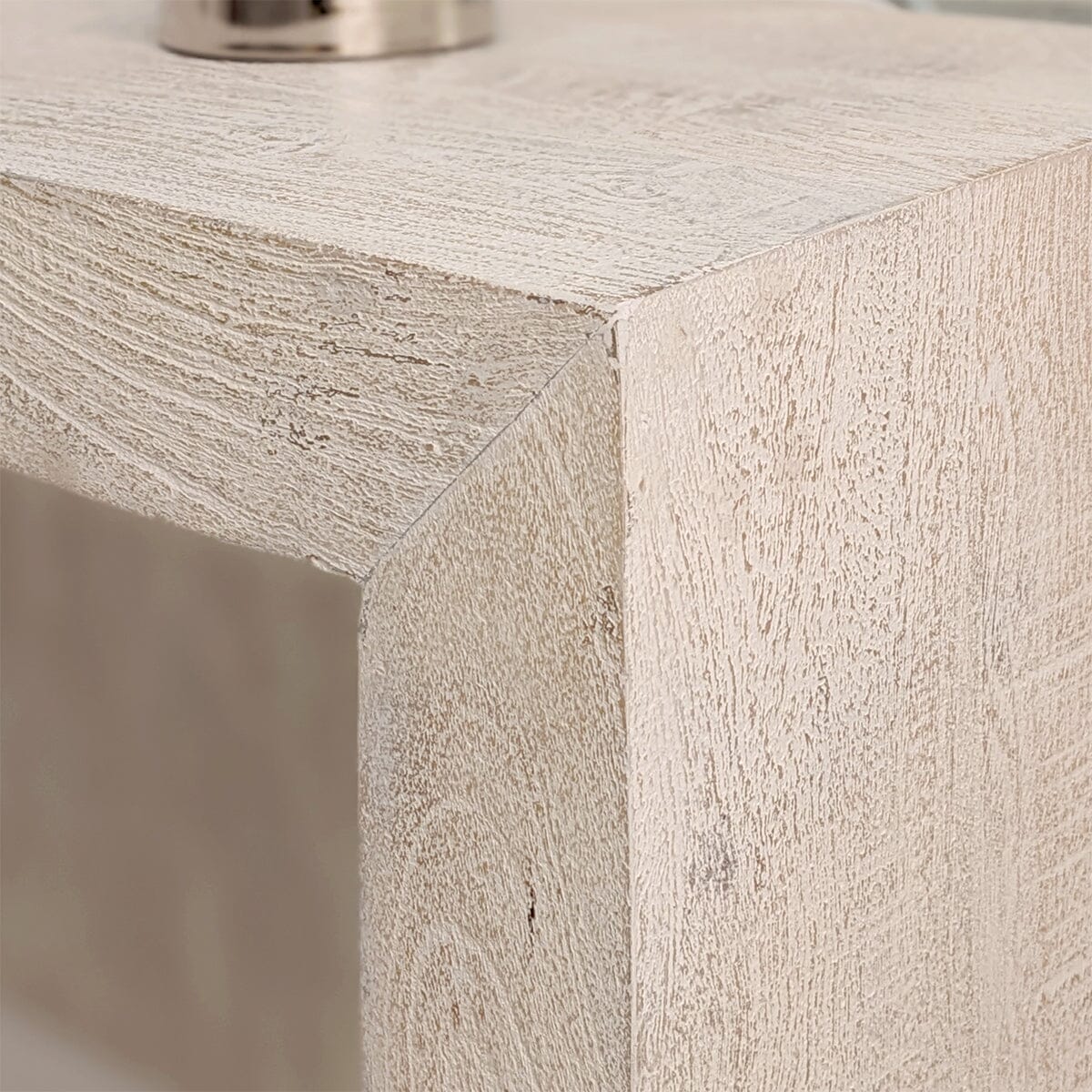 Zenica Luxury Whitewash Console Table Furniture