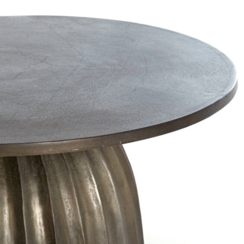 Zuzana Dark Brown Round Coffee Table Furniture