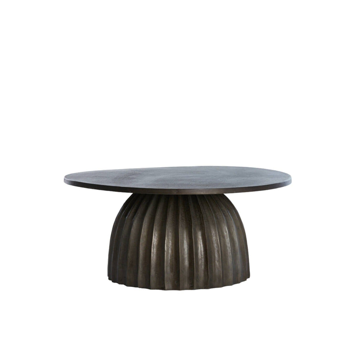 Zuzana Dark Brown Round Coffee Table Furniture