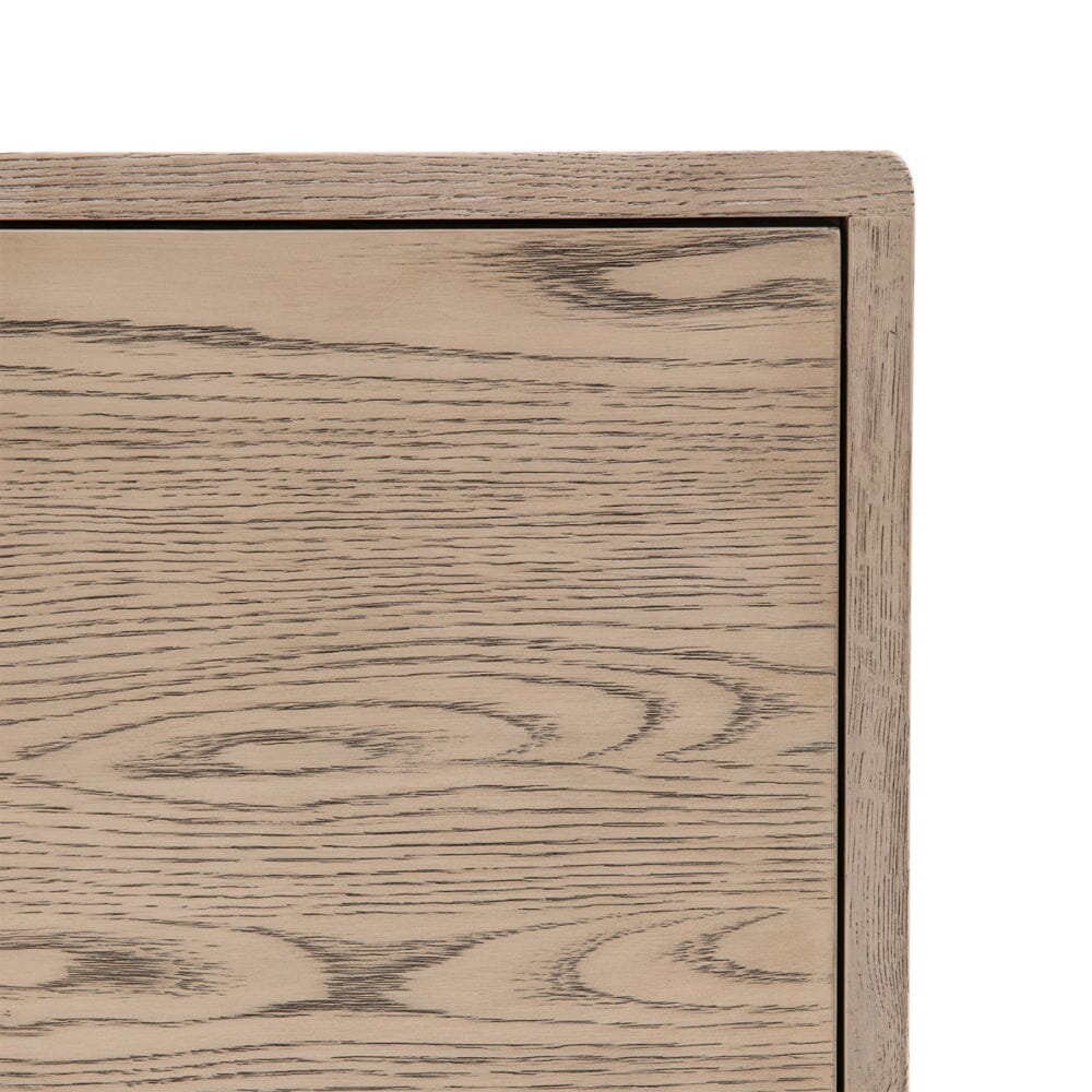 Zyra Smoked Oak Wooden 4 Door Sideboard Furniture