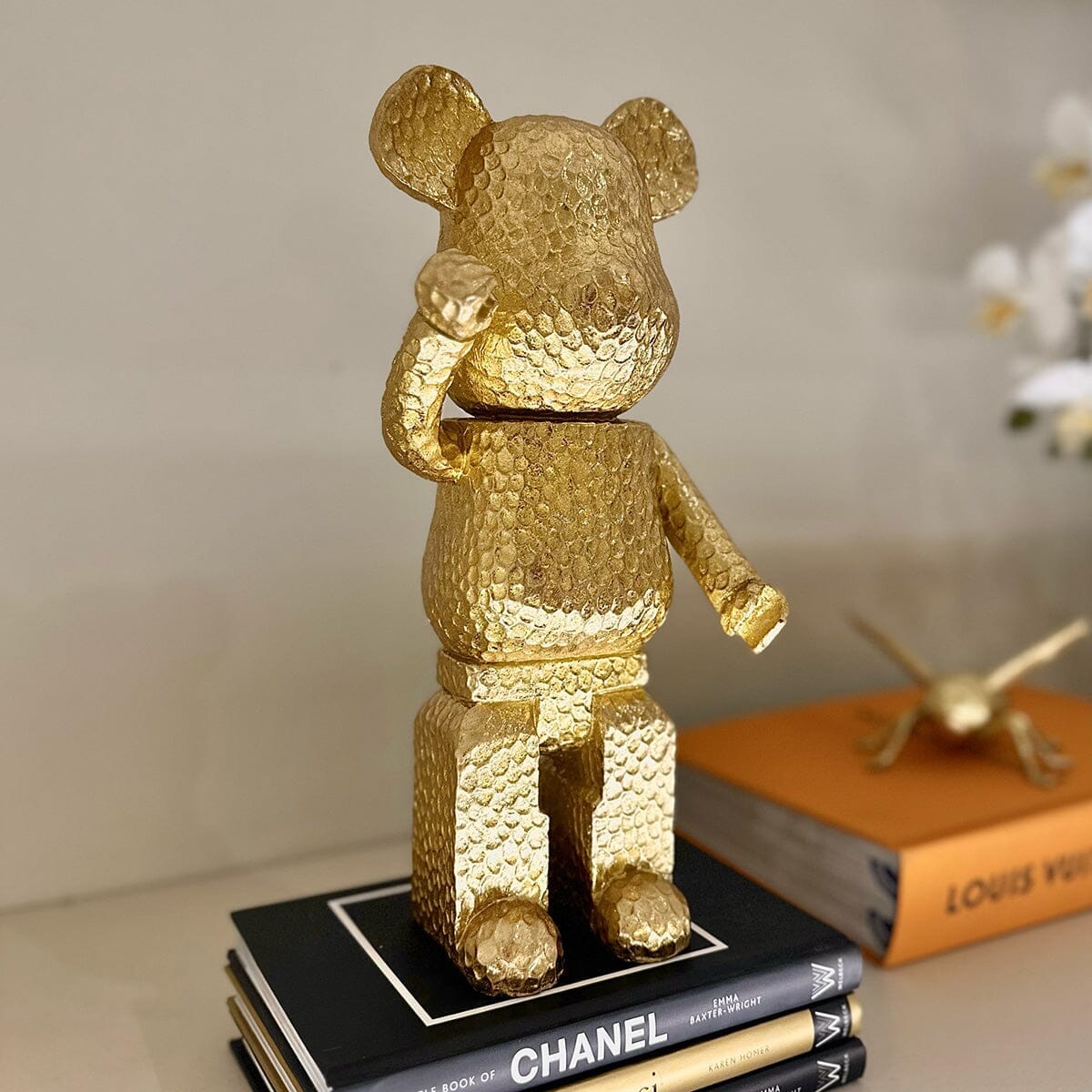 Alessio Gold Standing Bear Ornament Accessories