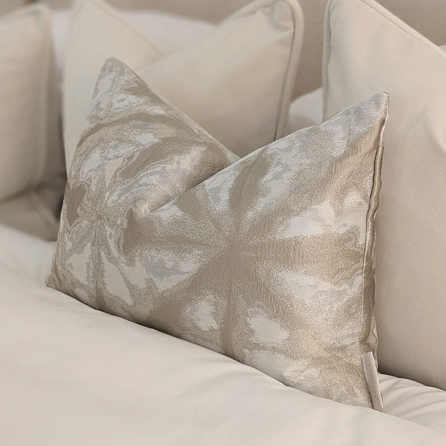 Arizona Cream & Nude Print Bolster Cushion - 50 x 35cm Cushion