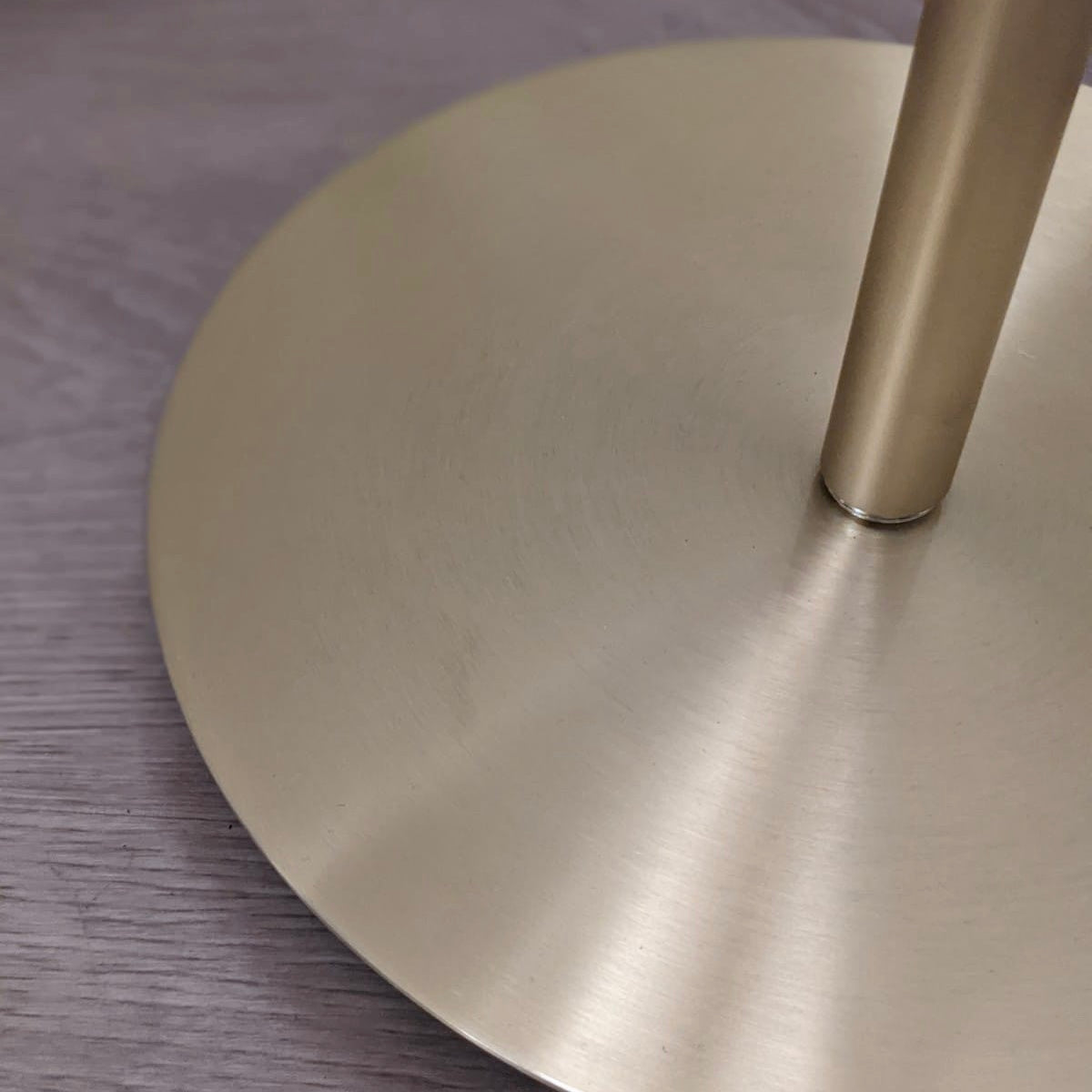 Cleo Gold & Oatmeal Floor Lamp Lighting