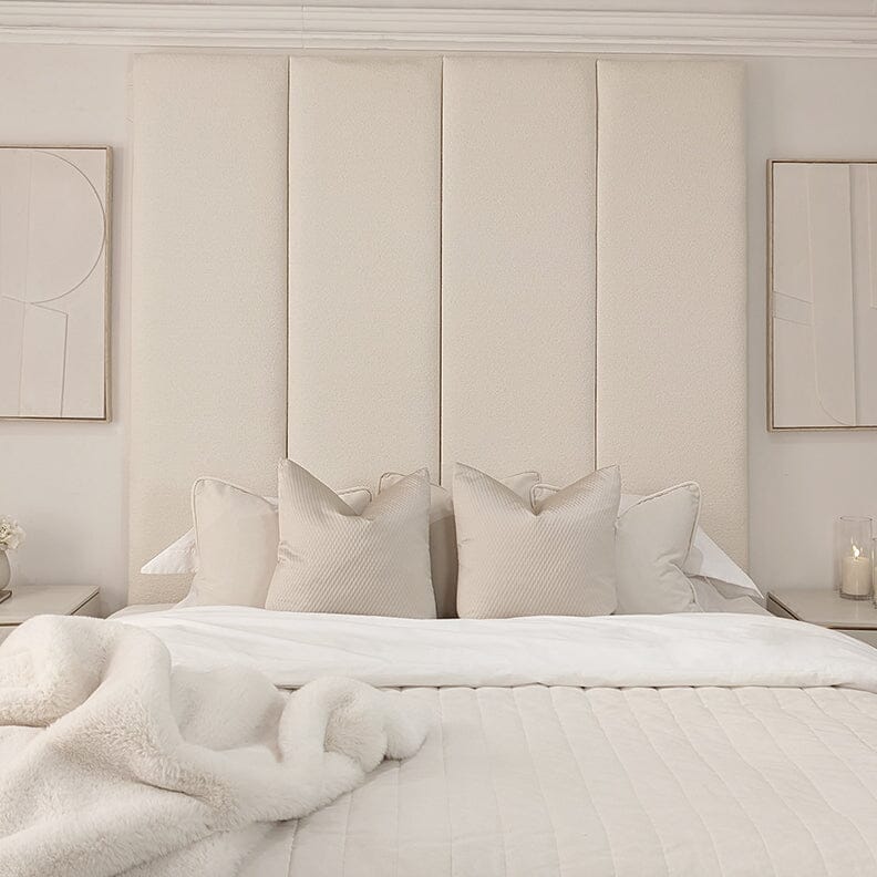 Cloud Boucle Individual Upholstered Headboard Wall Panel - 45cm MTO Beds and Headboards