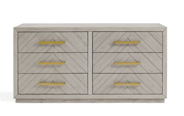 Cortina Premium 6 Drawer Chevron Chest Furniture