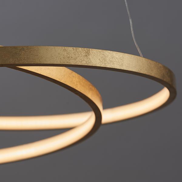 Halo Ring Circular Gold LED Ceiling Light Lighting