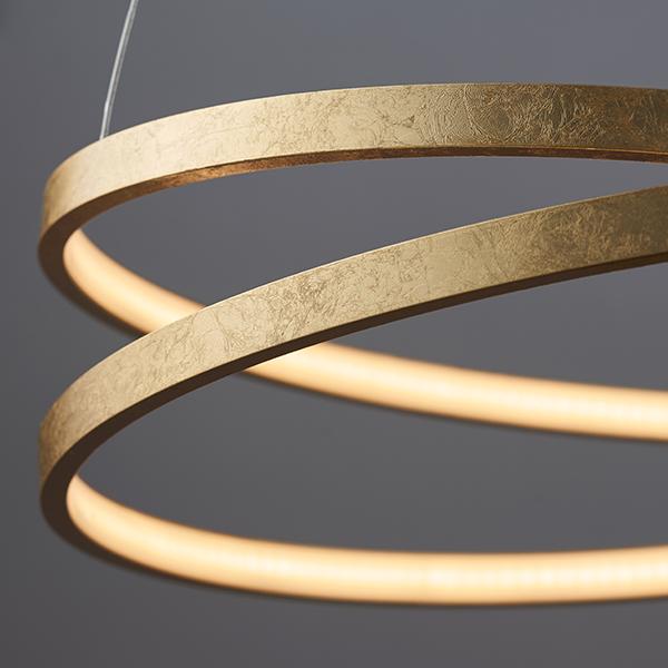 Halo Ring Circular Gold LED Ceiling Light Lighting