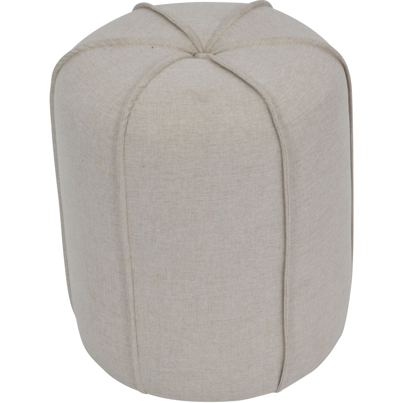 Iris Oatmeal Exposed Seam Stool Sofa