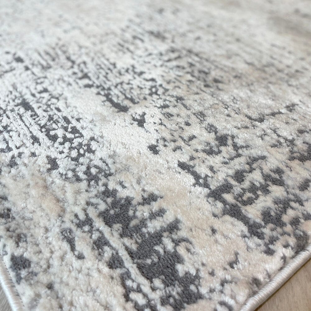 Jaxen Ivory & Beige Crosshatched Patterned Rug Rug