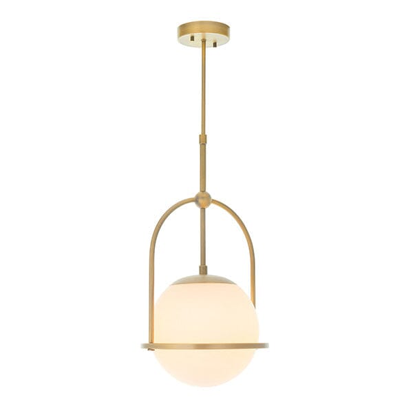 Kaia Gold Pendant Ceiling Light with Opal Glass Lighting