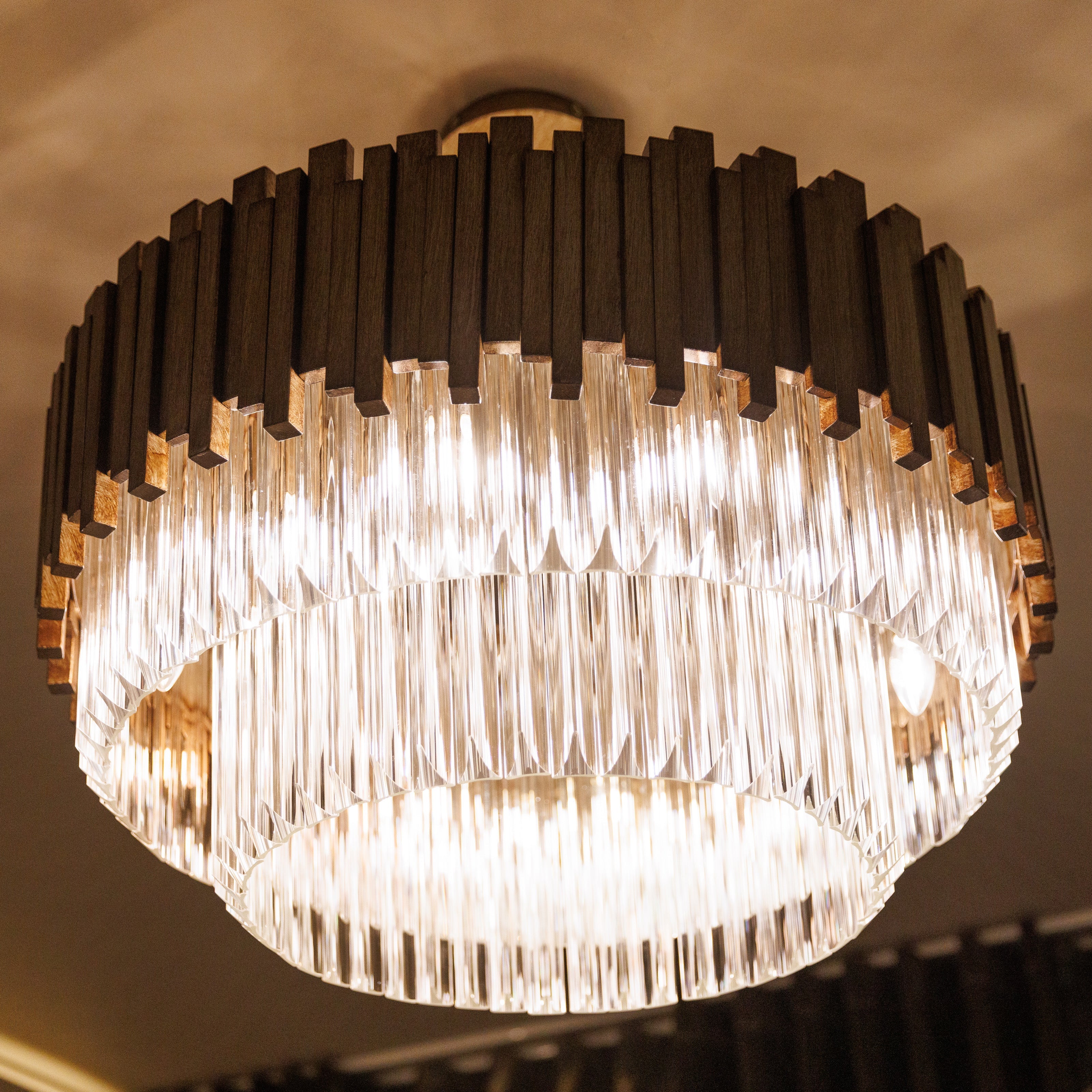 Legacy Premium Bronze & Glass Large Chandelier Lighting