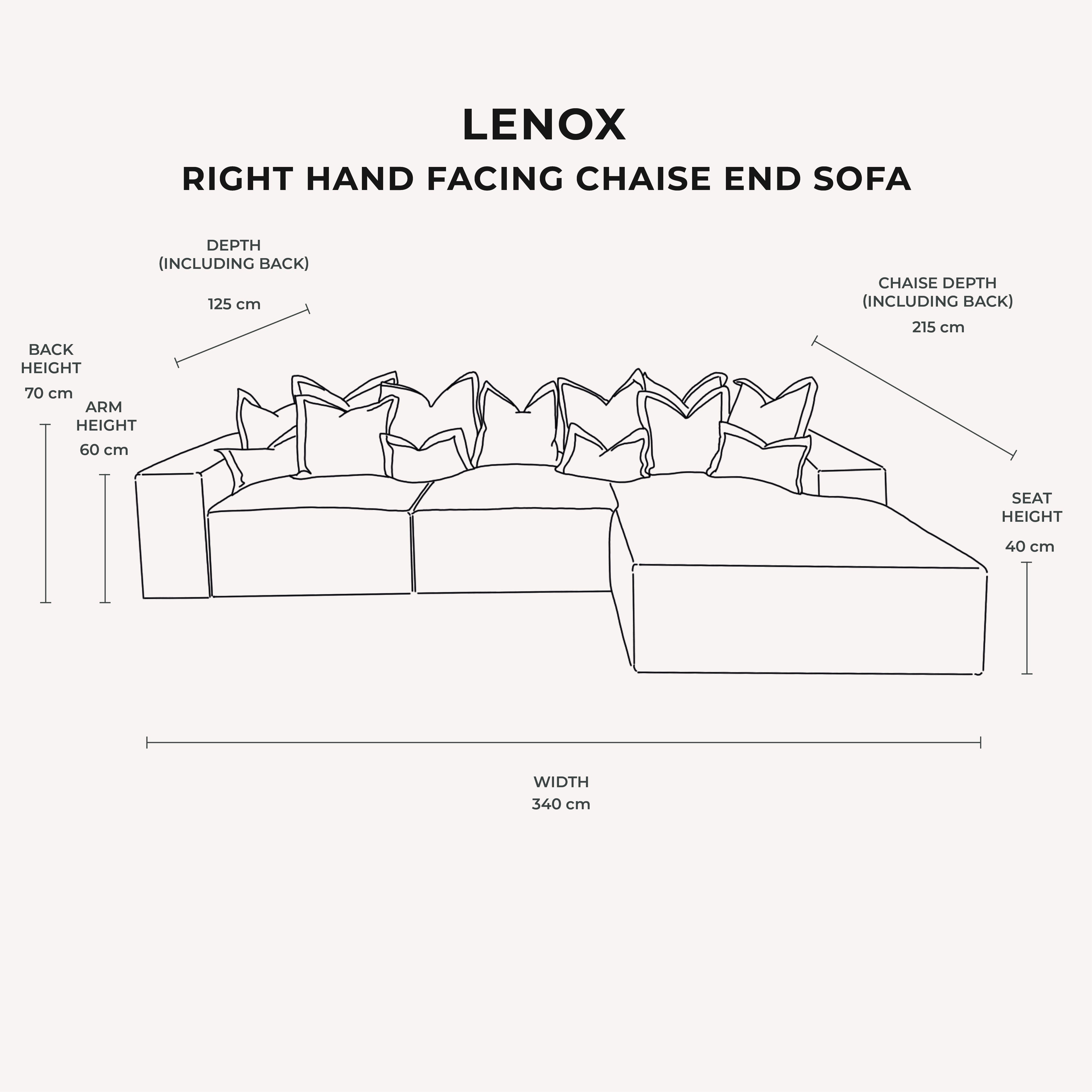 Lenox Shadow Grey Velvet Pillow Back Sofa Range Made to Order Sofa