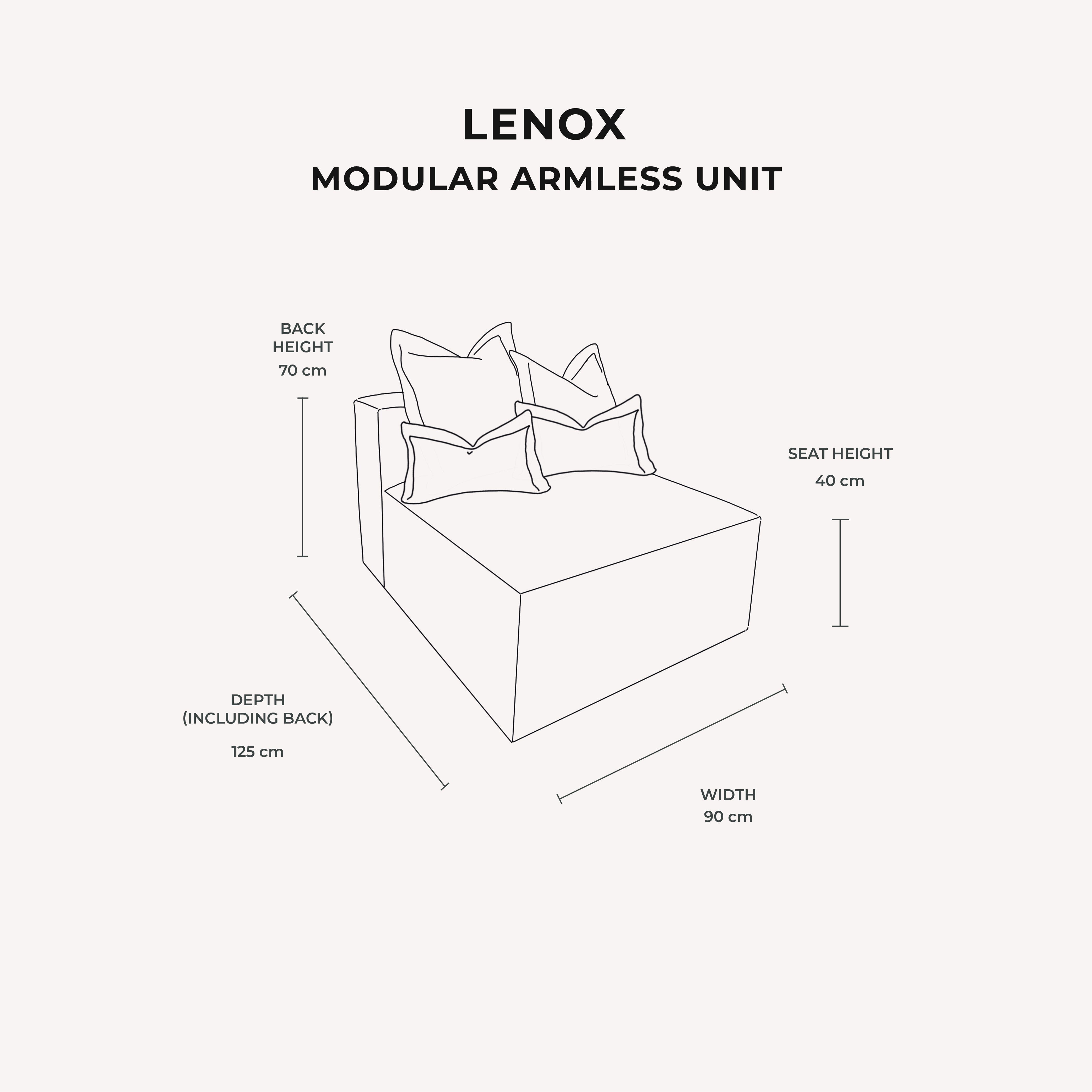 Lenox Shadow Grey Velvet Pillow Back Sofa Range Made to Order Sofa