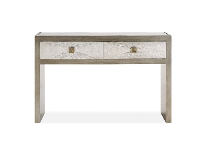 Lockett Premium Silver & Bronze Console Table Console Table