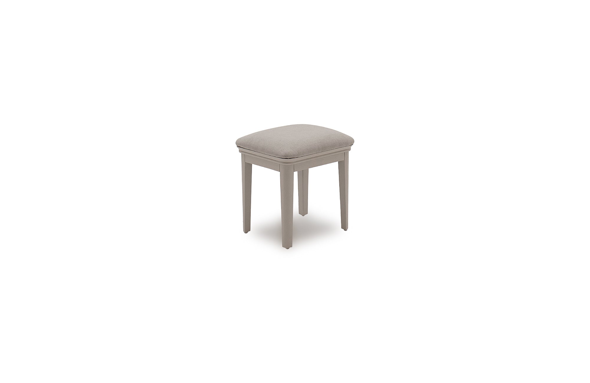 Louvre Taupe Upholstered Stool Furniture