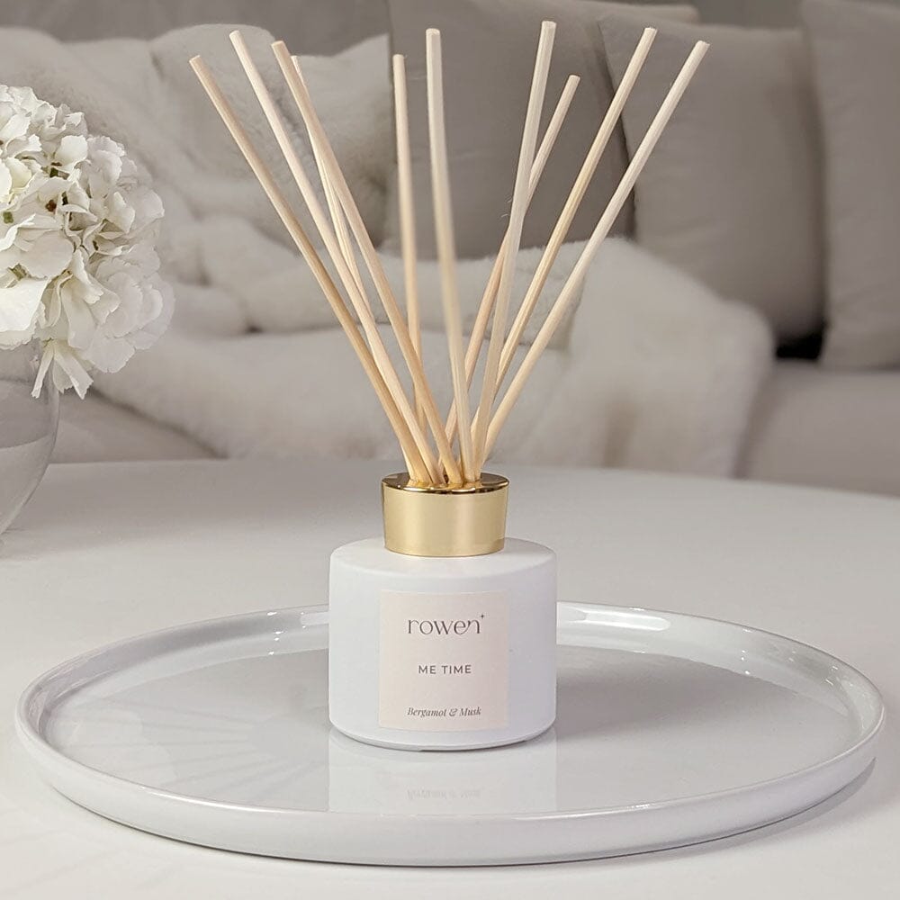 Me Time White & Gold Reed Diffuser - Bergamot & Musk Fragrance
