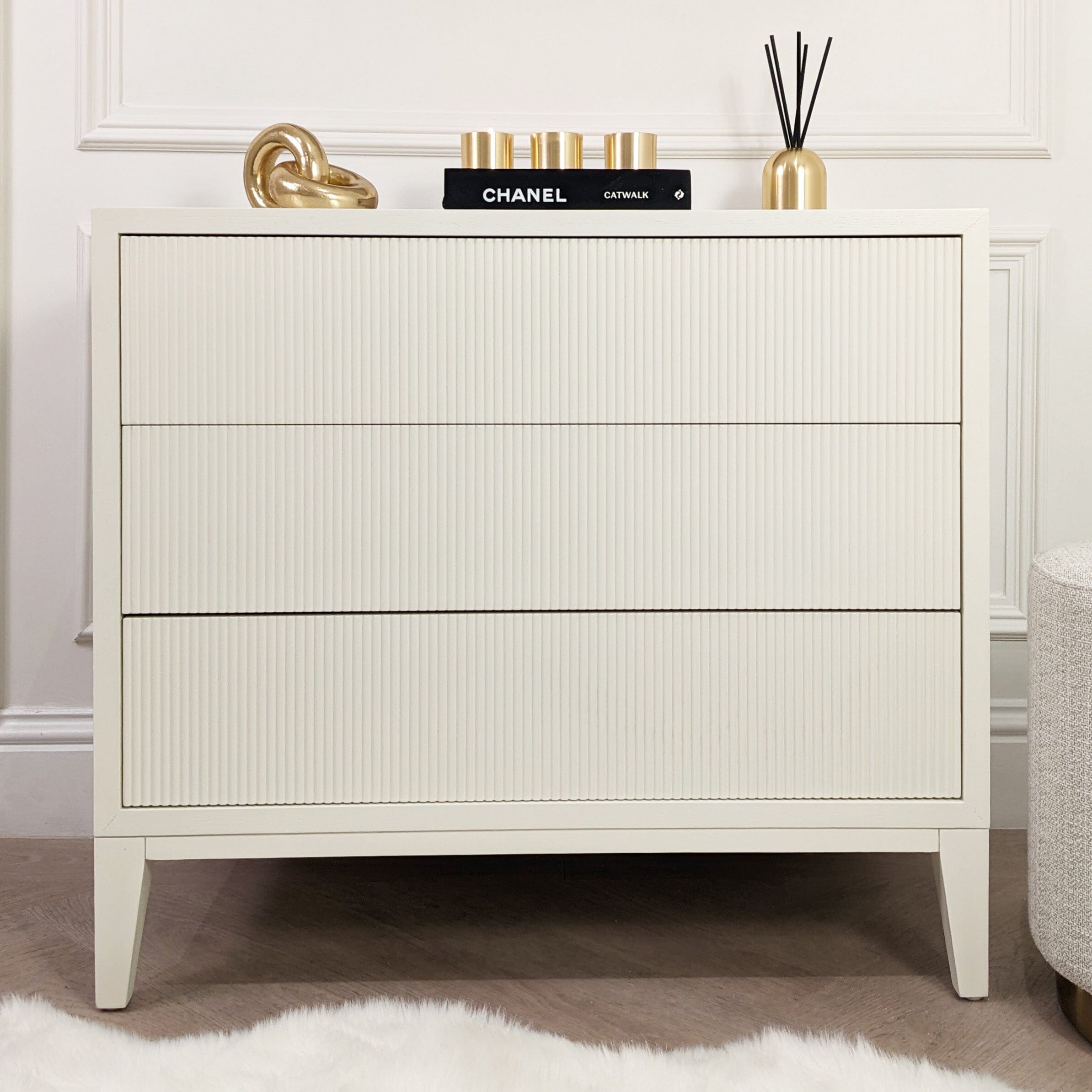 Metropolitan Ivory Premium Chest of Drawers Furniture