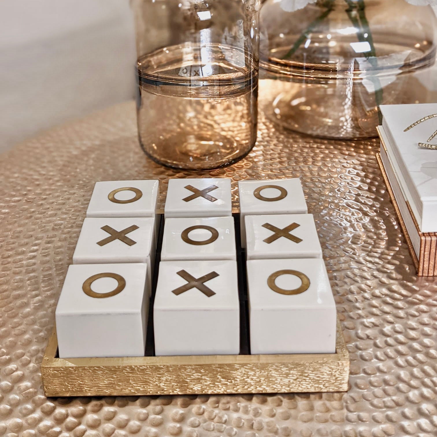 Rae Gold Noughts & Crosses Set Accessories