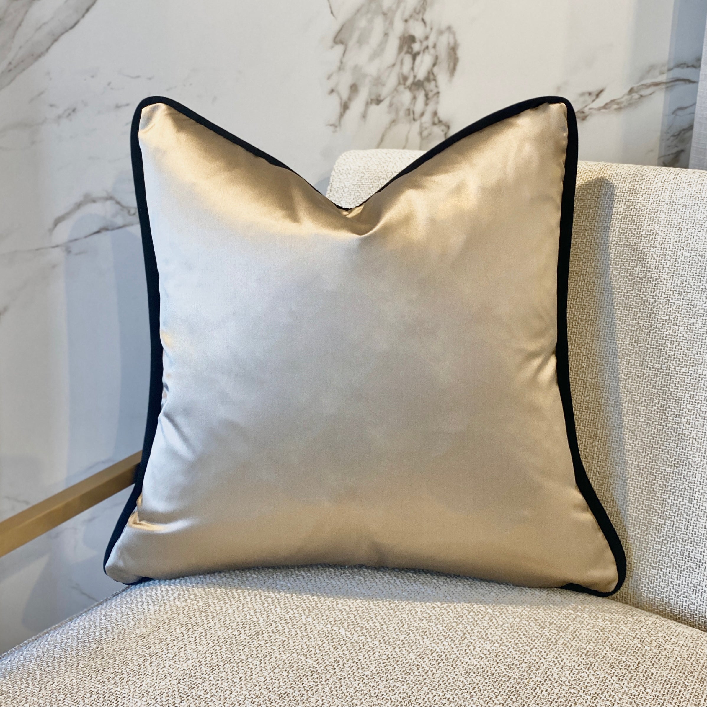 Serena Hazel Satin Fabric Sample Headboard