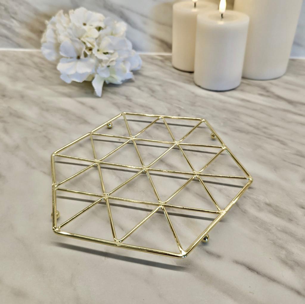 Sylvan Gold Geometric Trivet Kitchen