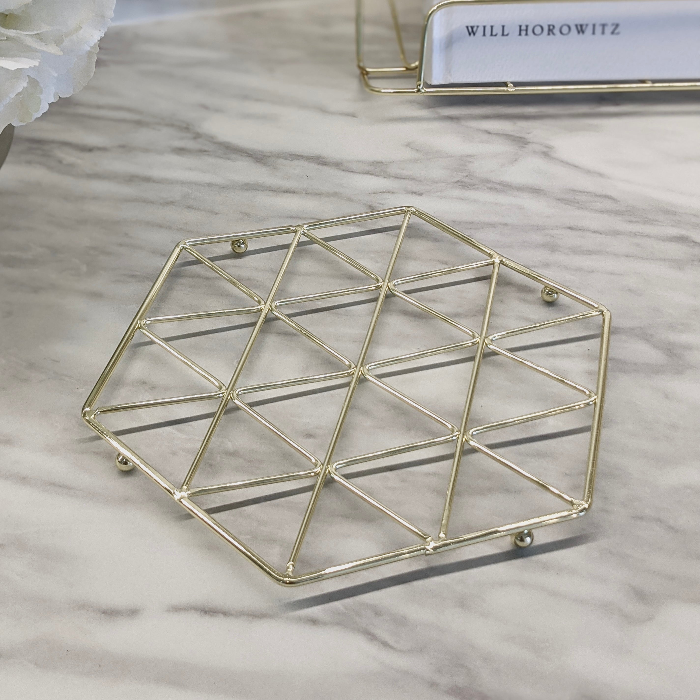 Sylvan Gold Geometric Trivet Kitchen
