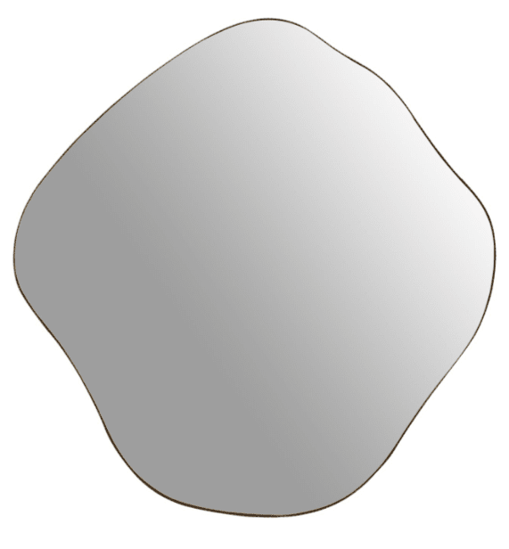 Valore Medium Champagne Abstract Wall Mirror Mirror