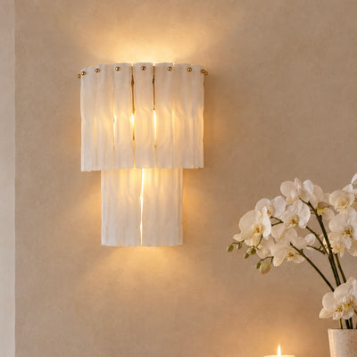 Ophelia Luxury Frosted Glass 2 Tier Wall Light