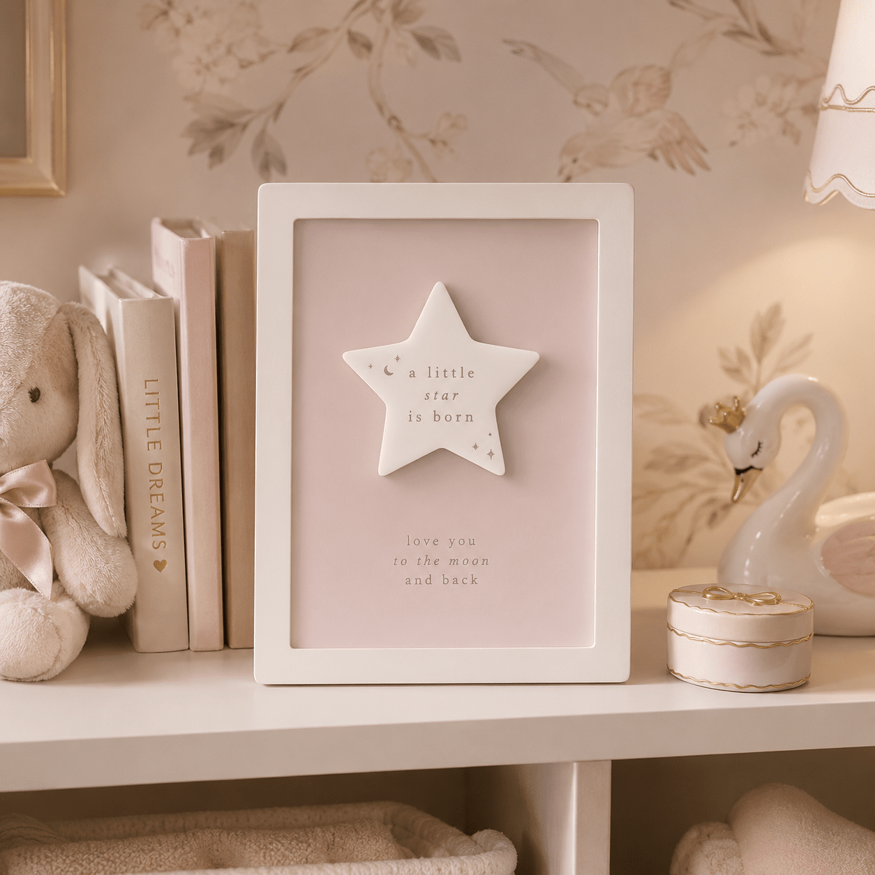 'A Little Star is Born' Mini Pink Framed Art Accessories 