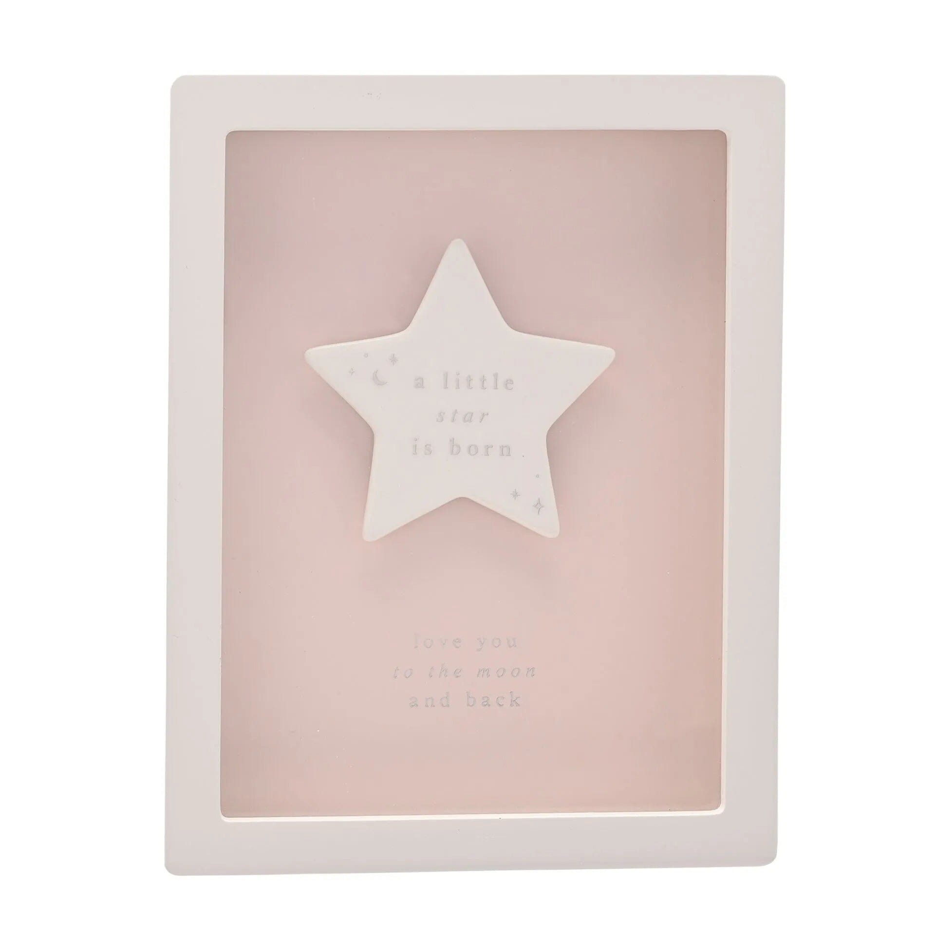 A Little Star is Born' Mini Pink Framed Art Accessories 