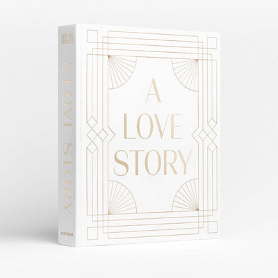 'A Love Story' Cream & Gold Luxury Wedding Photo Album Accessories 