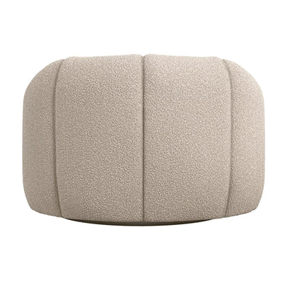 Abella Beige Textured Fabric Swivel Chair Furniture 