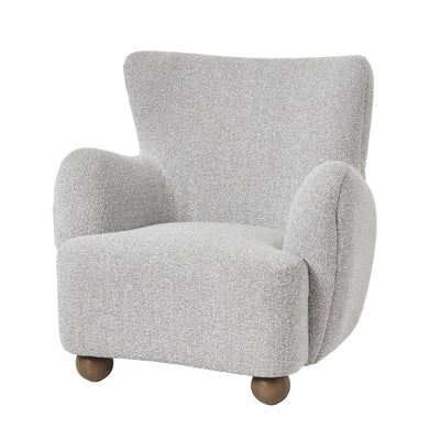 Addison Grey Boucle Textured Armchair Furniture 