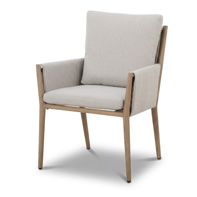 Adria Almond Upholstered Outdoor Dining Set- Seats 8 Outdoor 