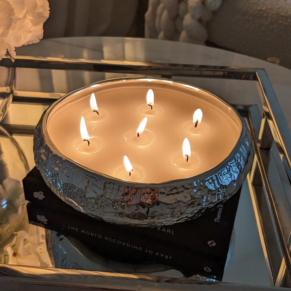 Aeolian 7 Wick Silver Scented Candle Fragrance 