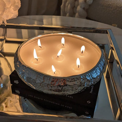 Aeolian 7 Wick Silver Scented Candle Fragrance 