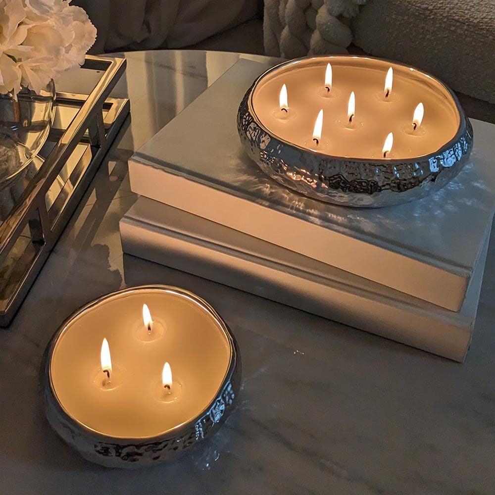 Aeolian 7 Wick Silver Scented Candle Fragrance 