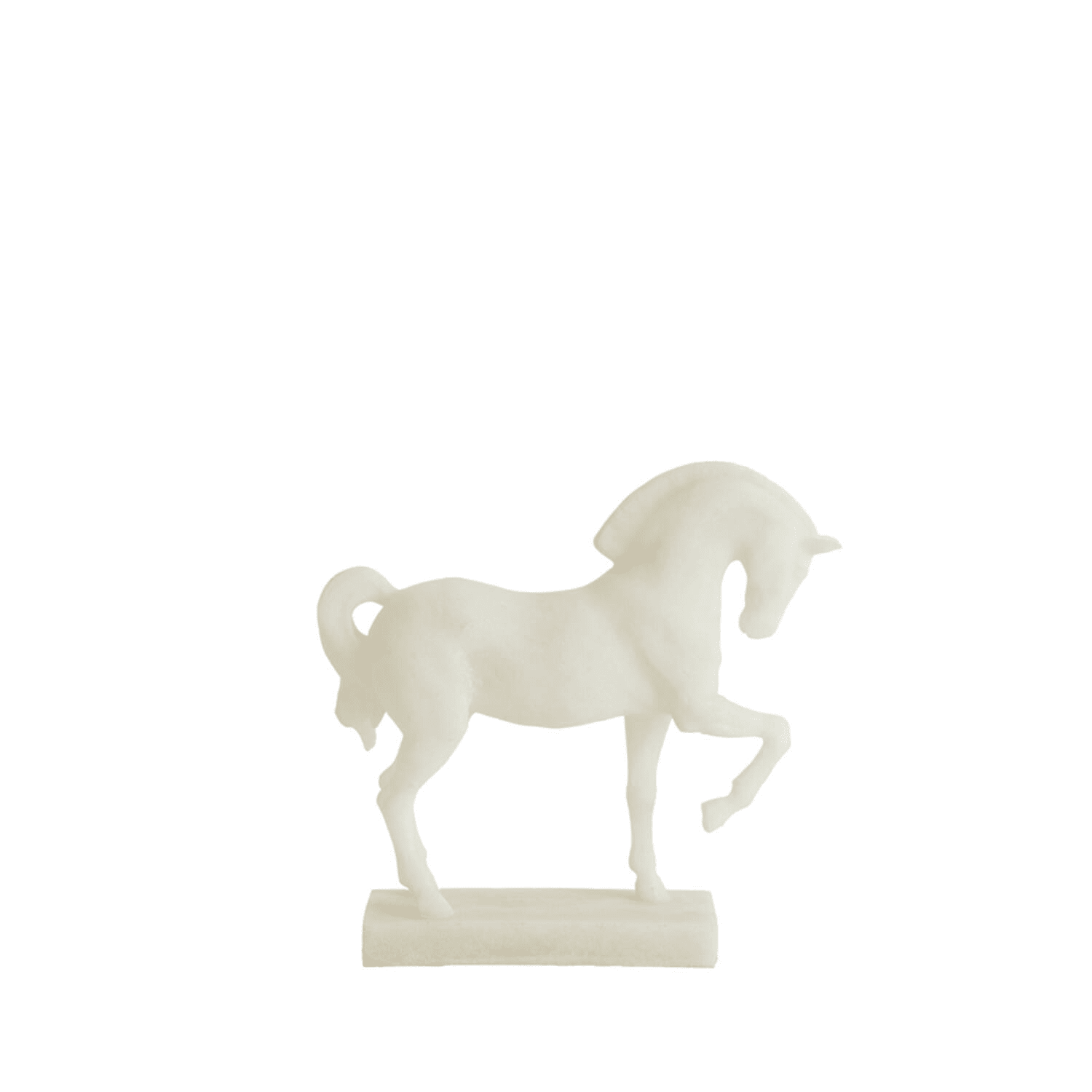 Agoda Cream Decorative Horse Ornament Accessories 