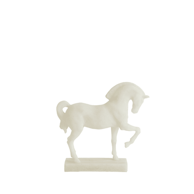 Agoda Cream Decorative Horse Ornament Accessories 