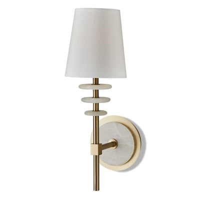 Ailani Luxury Alabaster Marble & Gold Wall Light Lighting 