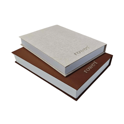 Aitla Cream & Rust Decorative Book Boxes - Set of 2 Accessories 