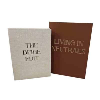 Aitla Cream & Rust Decorative Book Boxes - Set of 2 Accessories 