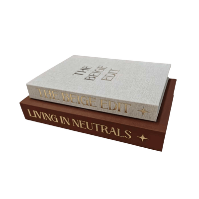 Aitla Cream & Rust Decorative Book Boxes - Set of 2 Accessories 