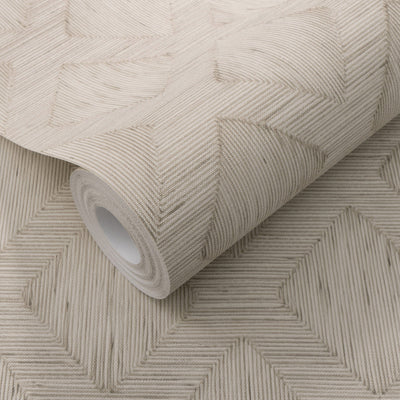 Alaric Taupe Diamond Print Wallpaper Home Improvement 