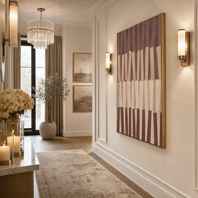 Alarios Large Terracotta Geometric Wall Art Accessories 