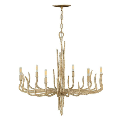 Alicia Champagne Gold Large Statement 6 Light Pendant Ceiling Light Lighting 