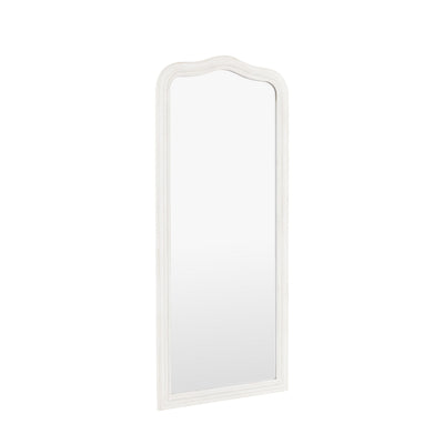 Alpar White Wooden Arch Leaner Mirror Accessories 