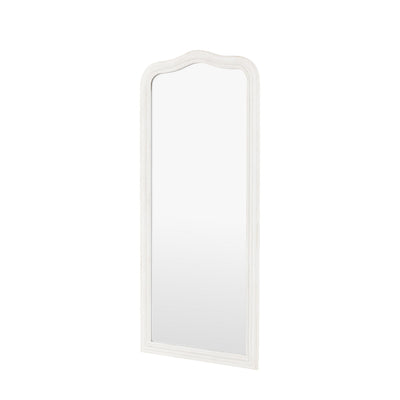 Alpar White Wooden Arch Leaner Mirror Accessories 